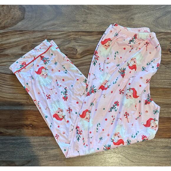 Women's Large Christmas Pajamas Pink - Picture 3 of 3